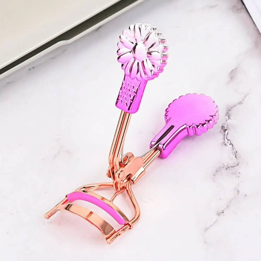 สแตนเลสสตีลกดประเภท Eyelash Curler เปิดเรียบขนตายกขนตา Curling คลิปมุมกว้าง Ergonomic Handle