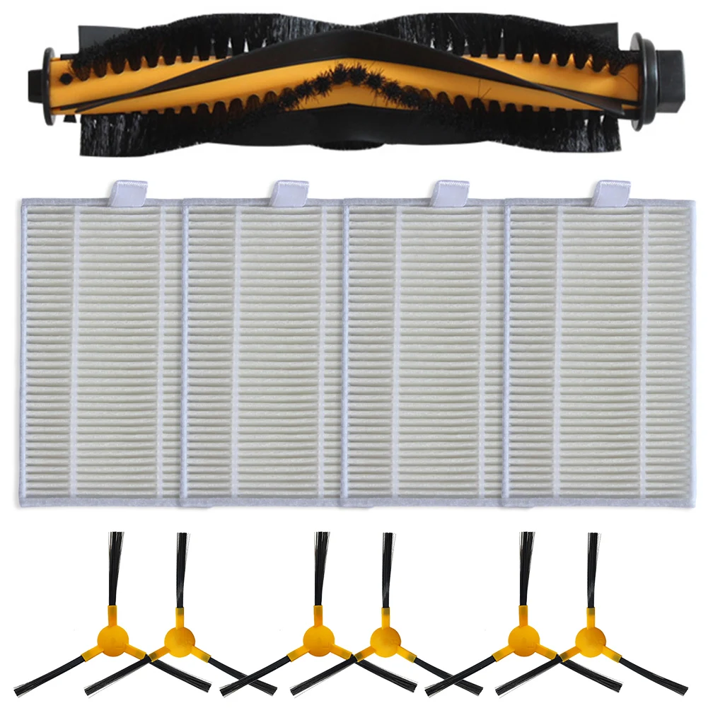 Side Brushes & Filter Replacement Kit for Effective Dust Removal in For bObsweep PetHair For SLAM Robot Vacuum Cleaner