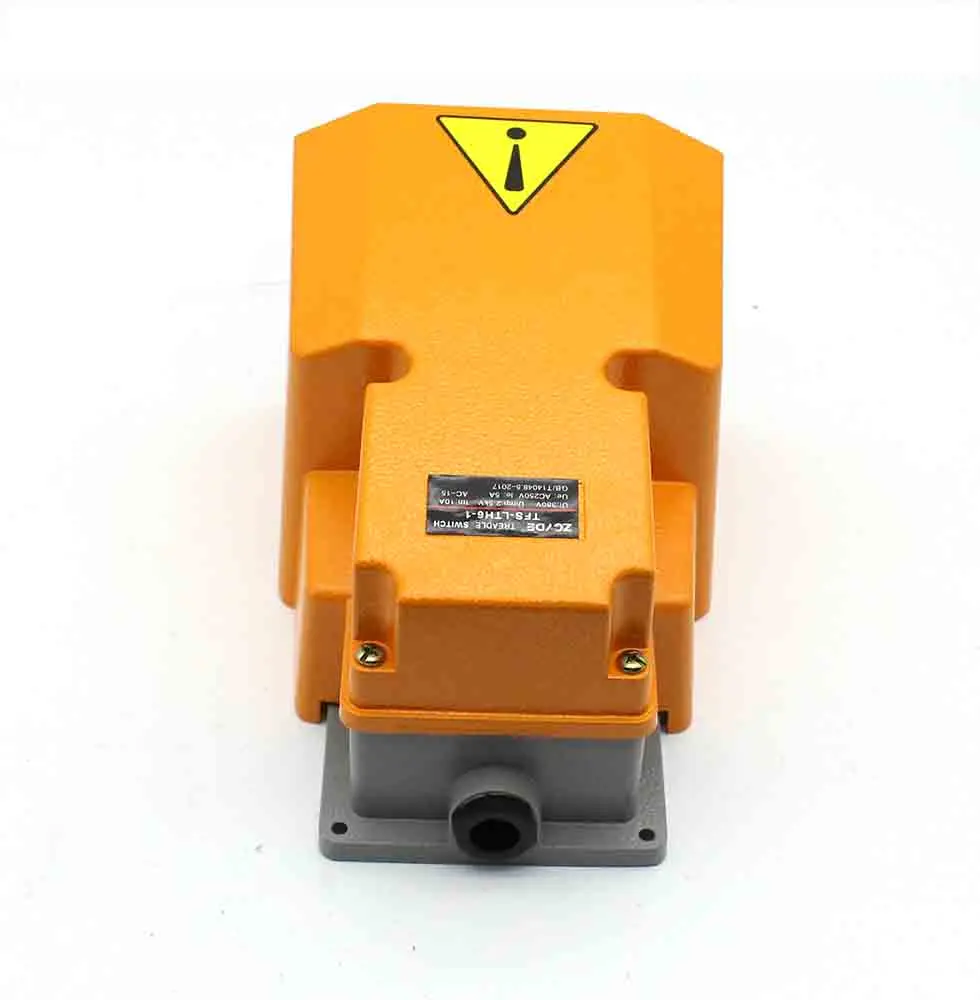 LTH-1/6 Foot Switch Aluminum Shell Machine Tool Parts Silver Point Electrical Power Industrial Reset pedal switch