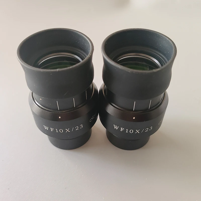 1PCS 2PCS Microscope Eyepiece WF10X/23MM Wide Field For Stereo Binocular Trinocular 30MM Interface