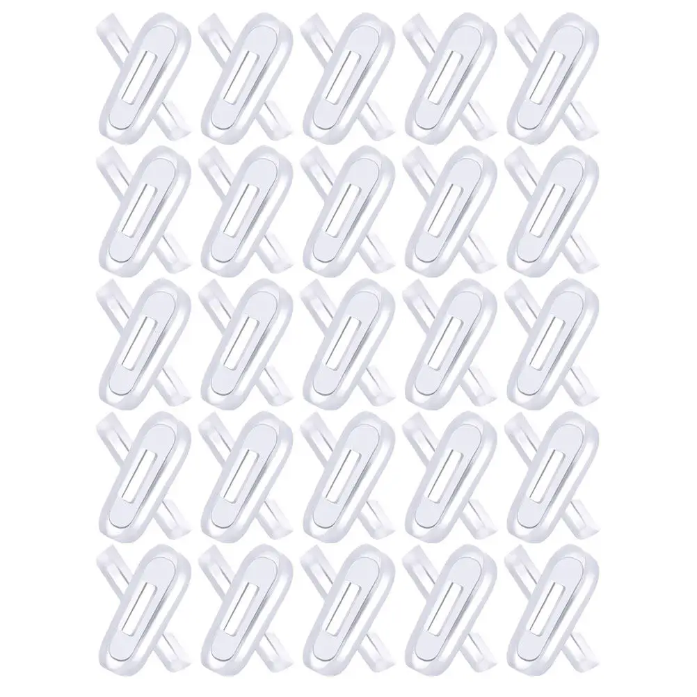 25Pairs Silicone Eyeglass Nose Pads Replacement Nose Pieces Increase Height Prevent Slipping Suitable for Glasses Frames