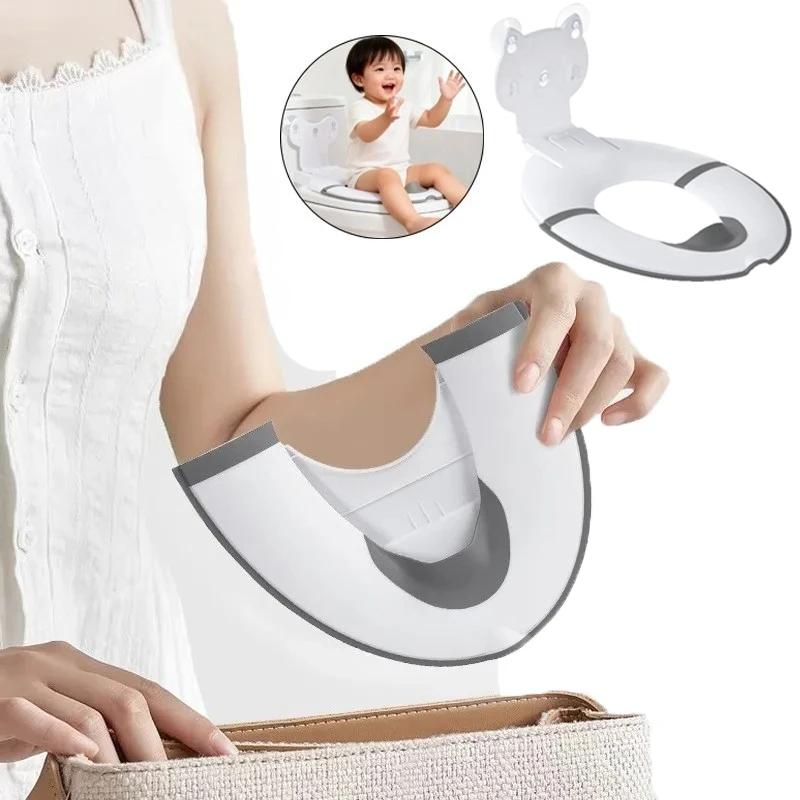

Baby foldable outdoor toilet seat cushion for both men and women portable universal children's splash proof seat cushion ring