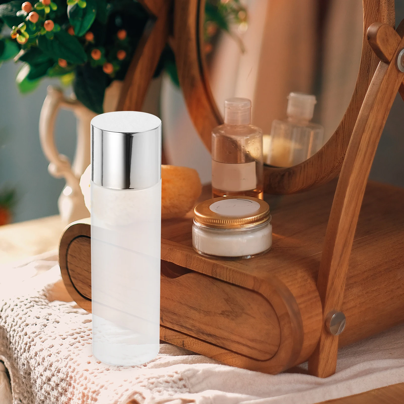 3Pcs Matte Skin Toner Bottles Sub Packaging Sample Refillable Empty Dispenser Travel Lotion Container Lightweight