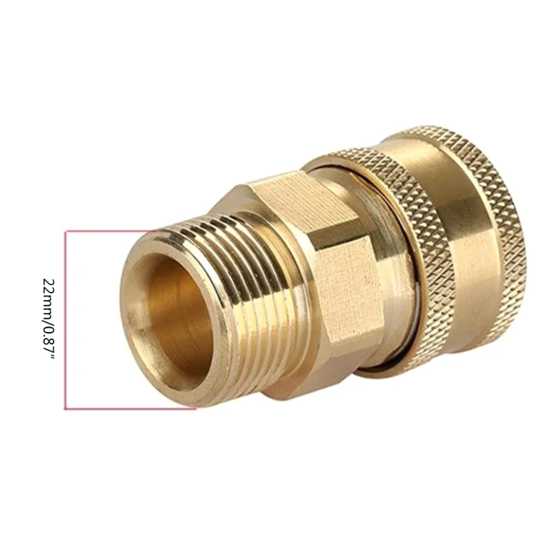M22 14mm Quick Connector Pressure Washer Adapter Car Washing Garden Hose Tools Dropship