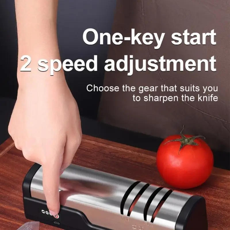 Durable Electric Sharpener Battery Operated For Cooking And Household Use Easy To Operate KXRE