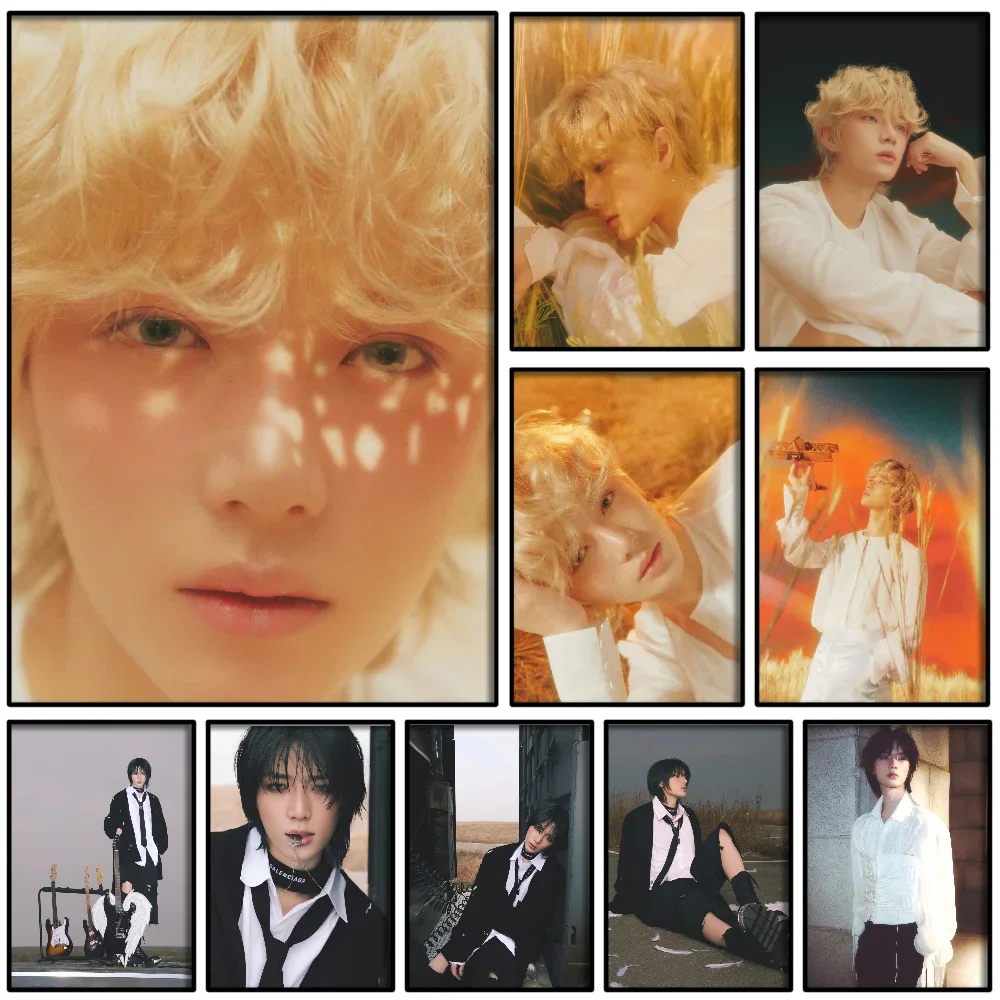 Idol Album DEJA VU Beomgyu Poster Self-adhesive Art Waterproof Paper Sticker Coffee House Bar Room Wall Decor