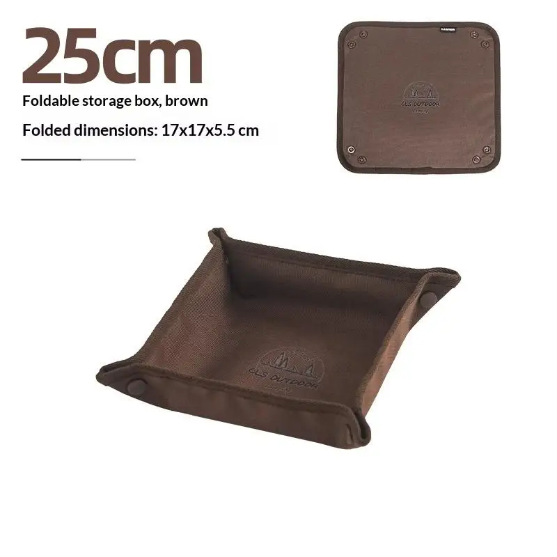 Portable Camping Organizer Tray Anti-slip Compact Storage Box for Home Travel Car Trunk Outdoor Picnic