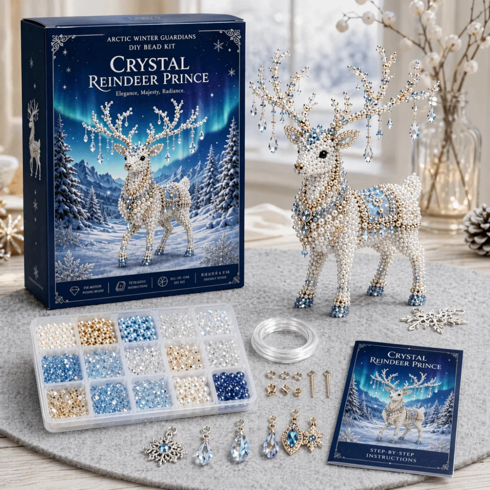 3D Design Beaded Animal Kit Handmade Material Creative Fun DIY Beading Craft Set With Instructions Bead Craftsmanship