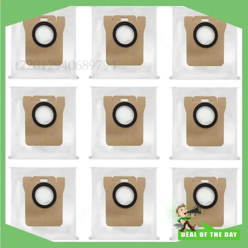 -ABPO 9 peças de acessórios para aspirador de pó robô, sacos de pó de reposição para Xiaomi Dreame L10S Ultra