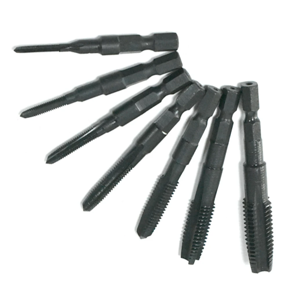 Reliable Black Compound Tap with 7 Sizes for Tapping Threads in Various Materials M3 M5 M6 M8 M10