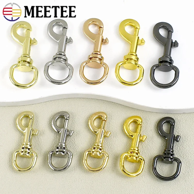 

5/10/20Pcs Meetee 11/15mm Metal Bag Strap Buckles Swivel Lobster Clasp KeyChain Dog Collar Snap Hook Chain Connector Carabiner