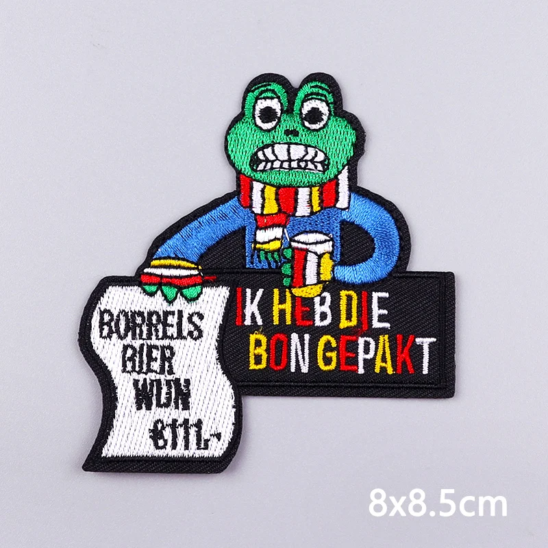2026 Oeteldonk emblemen opstrijkbare patch Nederlandse carnaval badge voor festival geborduurde patch op kleding viering souvenir cadeau