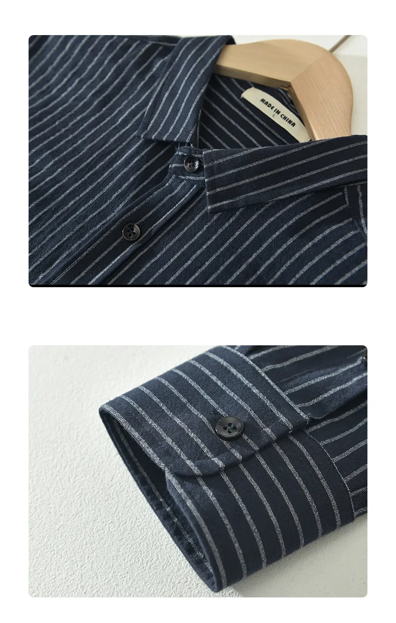 

Винтажные мужские рубашки в полоску с длинным рукавом в стиле Харадзюку, мужские весенне-летние повседневные рубашки, квадратные рубашки из 100% хлопка, мужской простой топ