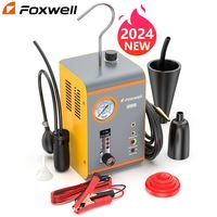 2024 NEWEST FOXWELL SD203 Automotive Smoke Machine EVAP Vacuum Built-in Air Pump Leak Detector Dual Car Pipe Leakage Diagnostic