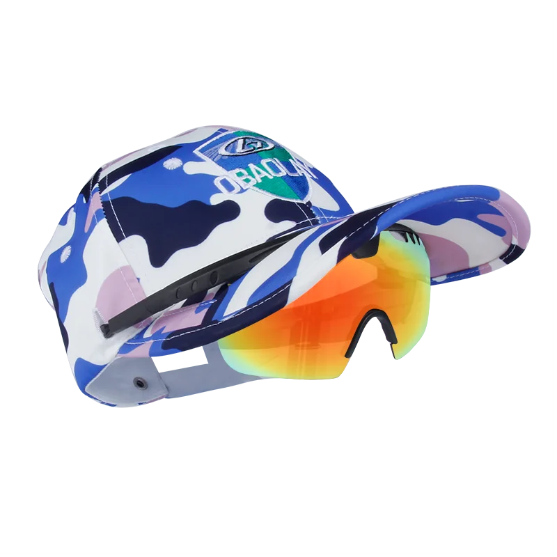 Summer Cycling Optical Glasses Hat Polarized Sunglasses Hat Replaceable Lenses Sports Sunglasses Cycling Cap  Wielerpetje