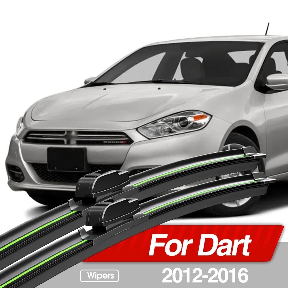 

For Dodge Dart 2012-2016 Front Windshield Wiper Blades 2pcs Windscreen Window Accessories 2013 2014 2015