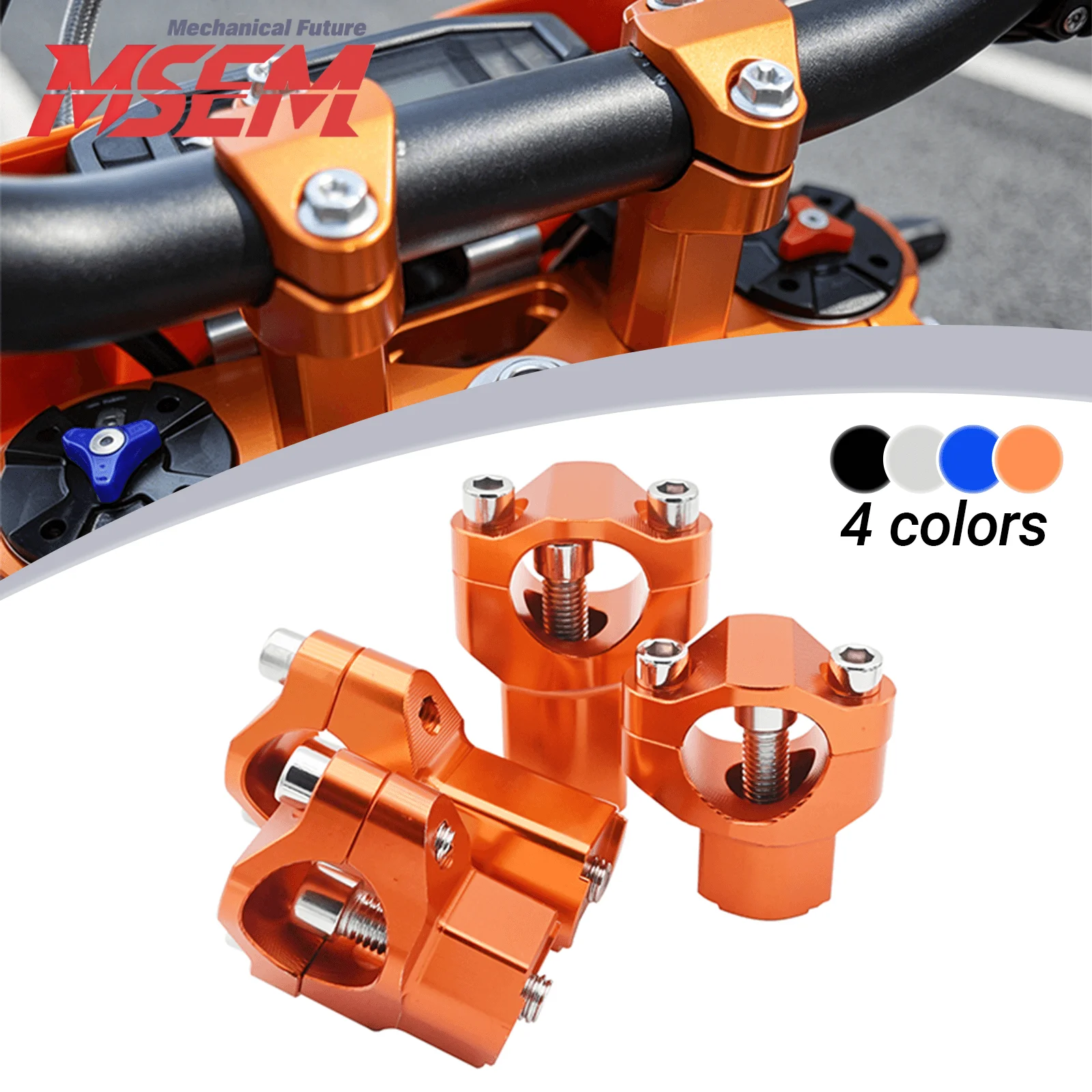 

For Husaberg BETA GasGas EX/EC/MC KTM 150-500 XCW/EXC/EXCF/X/SXF/XC/XCF Motorcycle CNC 28MM Handlebar Risers Bar Mount Clamp