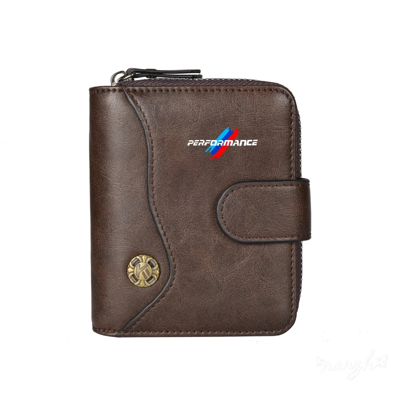 Vintage Tower Buckle Wallet Wallet Bank Card Coin Purse For BMW Performance M5 F25 F26 F15 F16 E90 E91 E92 E60 E84 F13 Key Bag view 4