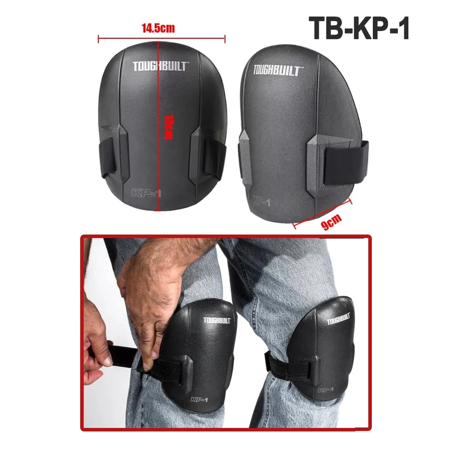 ToughBuilt Ultra Light Knee Pads with Non-Marring Outer Shell Knee Pad Essentials, Construction Site Knee Pads TB-KP-1