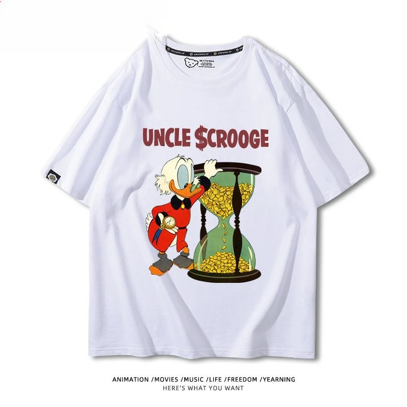 

Новинка 2023 года, семейная модная футболка из чистого хлопка для отдыха в стиле ретро, уличный студенческий стиль, стиль Y2K в стиле Харадзюку