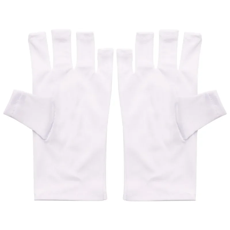 1 Pair Anti UV Gloves  Gel Shield Glove Fingerless Manicure Nail Art Tools LED Lamp Dryer Radiation Hand Glove