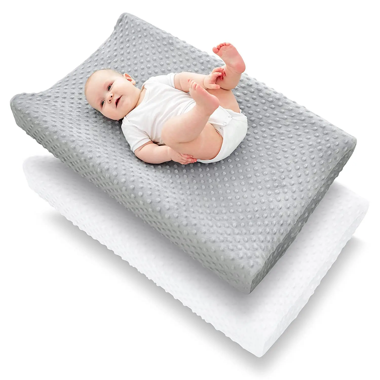 Soft and Breathable Cotton Baby Crib and Baby Changing Pad Protective Cover Suitable for Baby Shower Diaper Changing Pad Cover