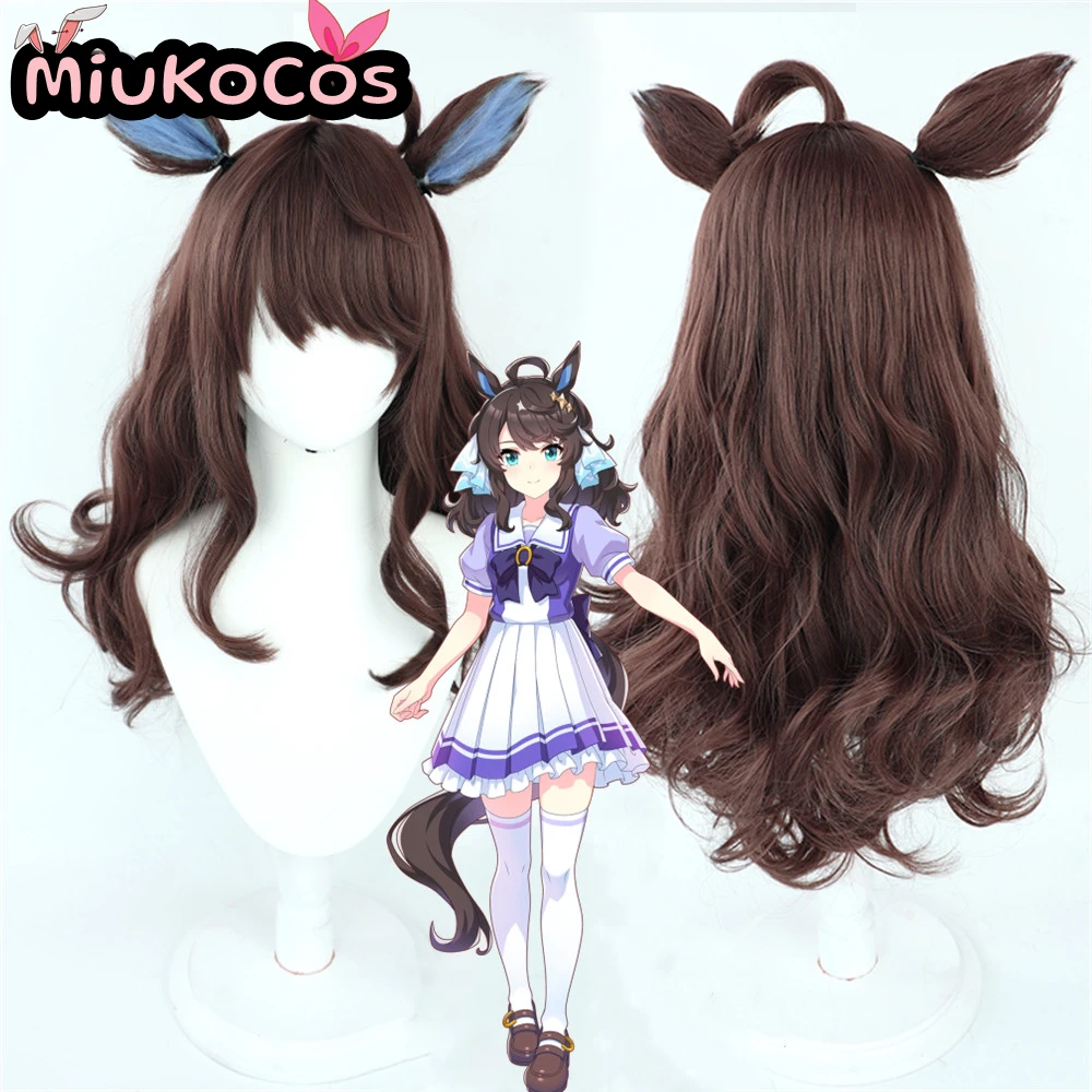 

В НАЛИЧИИ デアリング tome Daring Tact Косплей Парик с ушками и хвостом MiukoCosplay Game Umamusume: Pretty Derby Косплей