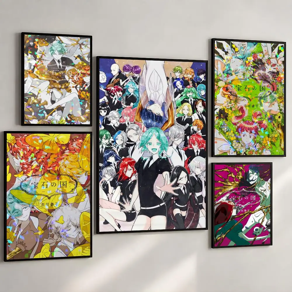 Anime Land of the Lustrous Phos Poster PP Wall Art Print Removable Water-Resistant Home Decor For Bedroom Apartment Gift