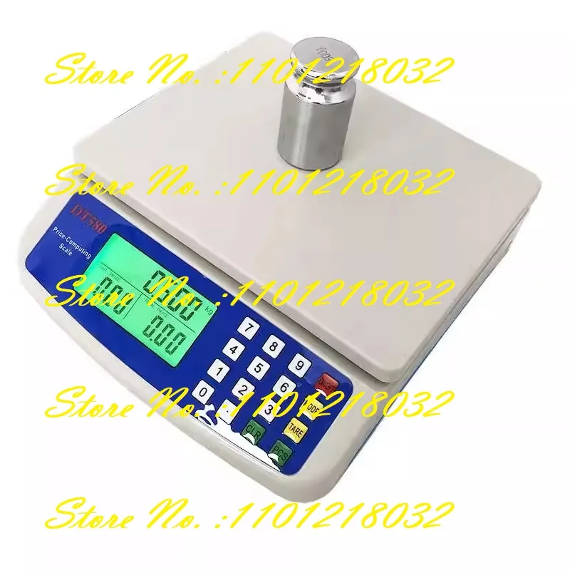 DT580 electronic platform scale commercial portable pricing scale high-precision counting 30kg/LB scale can switch languages