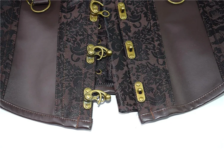Steampunk Corset for Women\'s Body Shapewear Gothic Overbust Corsets Vintage Burlesque Waist Cincher Lace-up Corsets