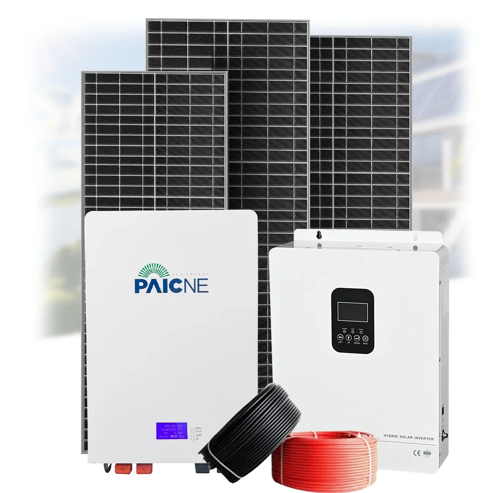 

Complete home off grid 10000W solar energy systems with solar lithium battery panel inverter