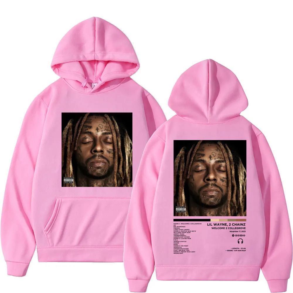 Rapper Lil Wayne Music Album Graphic Hoodies Men's Women's Hip Hop Vintage Sweatshirts High Quality Fashion Oversized Pullovers