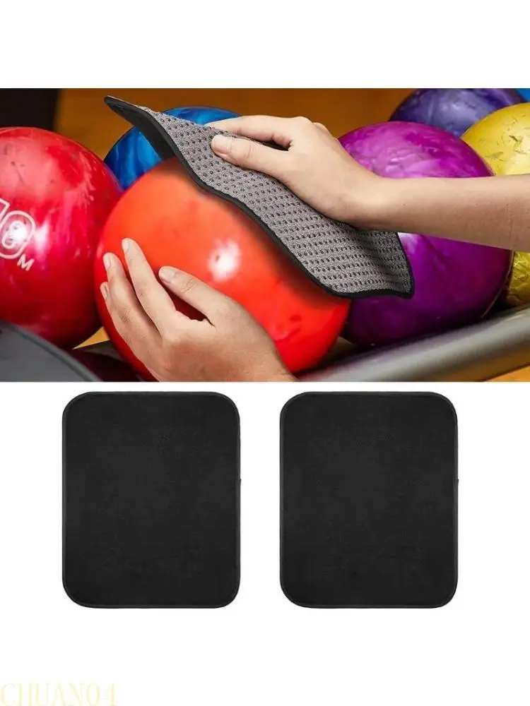 

A1A2 2Pcs/set Microfiber Bowling Towel, 10x8 Inch Bowling Shammy Pad Bowling Microfiber Pad for Clean Bowling