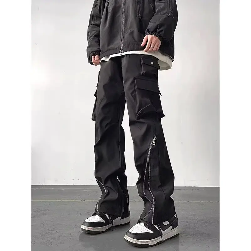 

Waterproof Men's Workwear Trousers with Multiple kets Spor Casual Loose Fit Straight Leg Pants for Youth Faion Brand