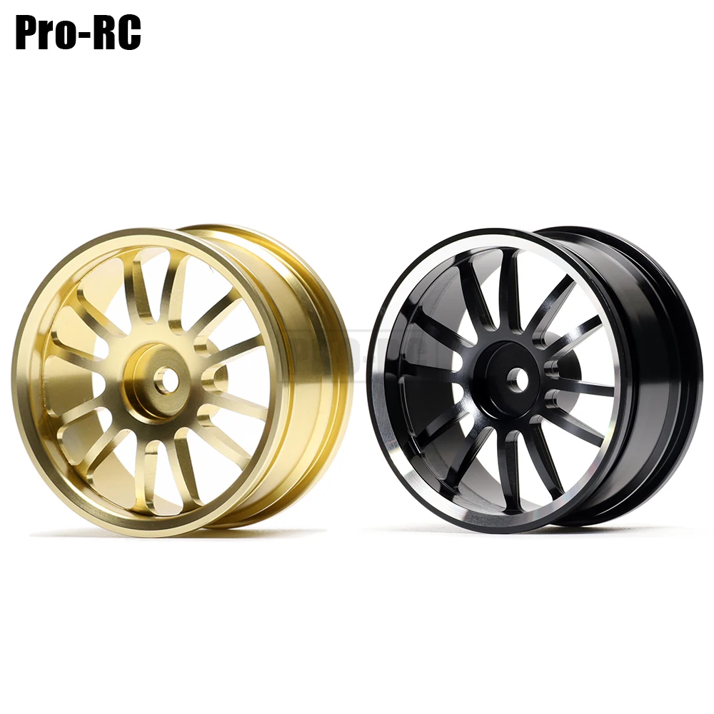 4Pcs Aluminum Alloy 12 Spokes Wheels Rims Hub for RC On-Road Drift Car 1/10 Tamiya Traxxas HSP HPI Kyosho RedCat SAKUR