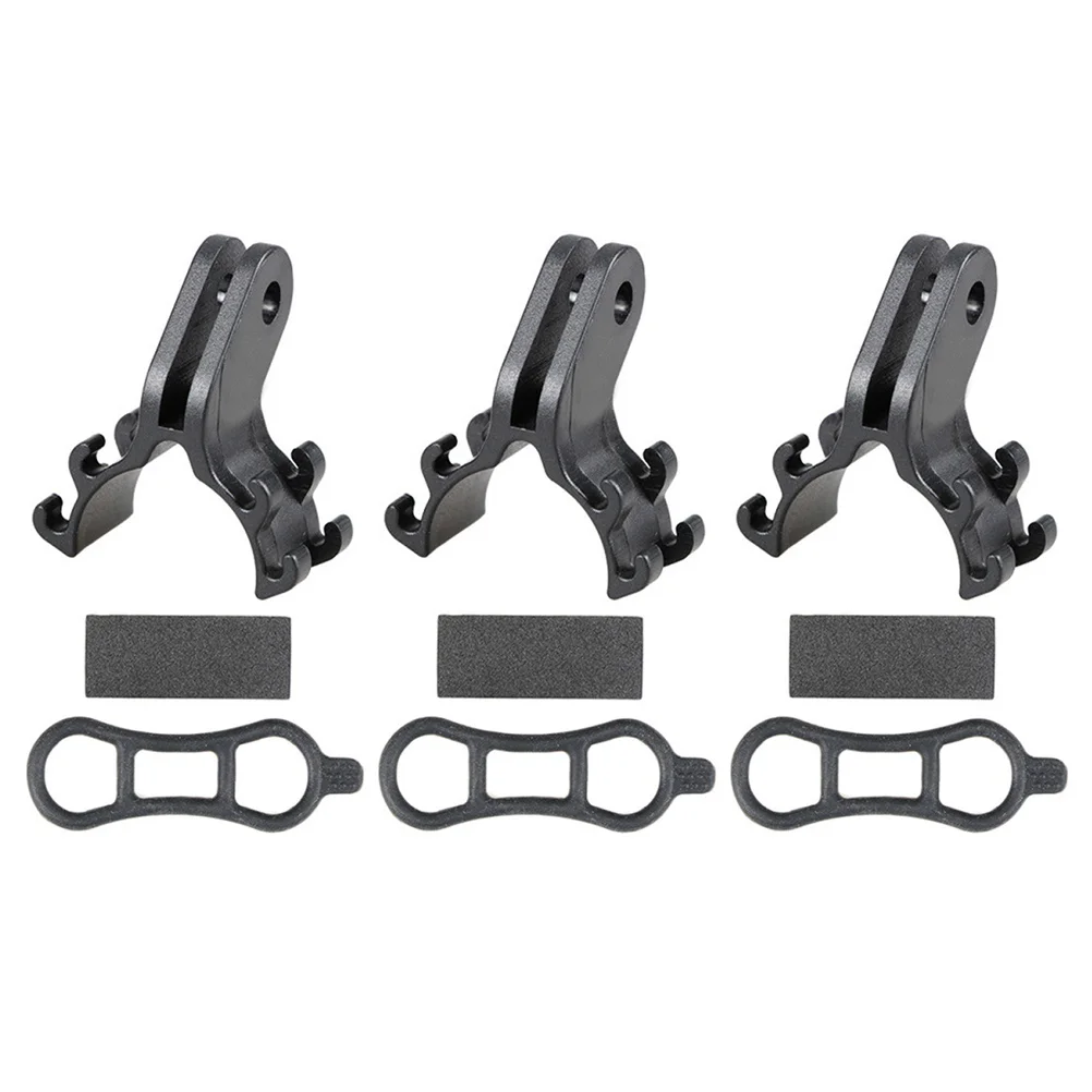 

3 Sets Bike Flashlight Bracket Cycling Lamp Holder Durable Plastic Portable Race Number Plate Holders Bike Use Mount