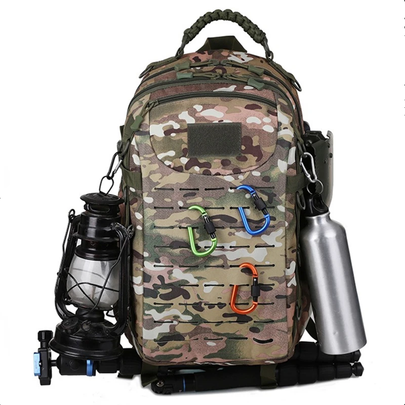 Nesitu Green Black Khaki Camouflage Camping Women Men Backpack Military Tactical Rucksack Duffel Hiking Climbing Travel Bag M060
