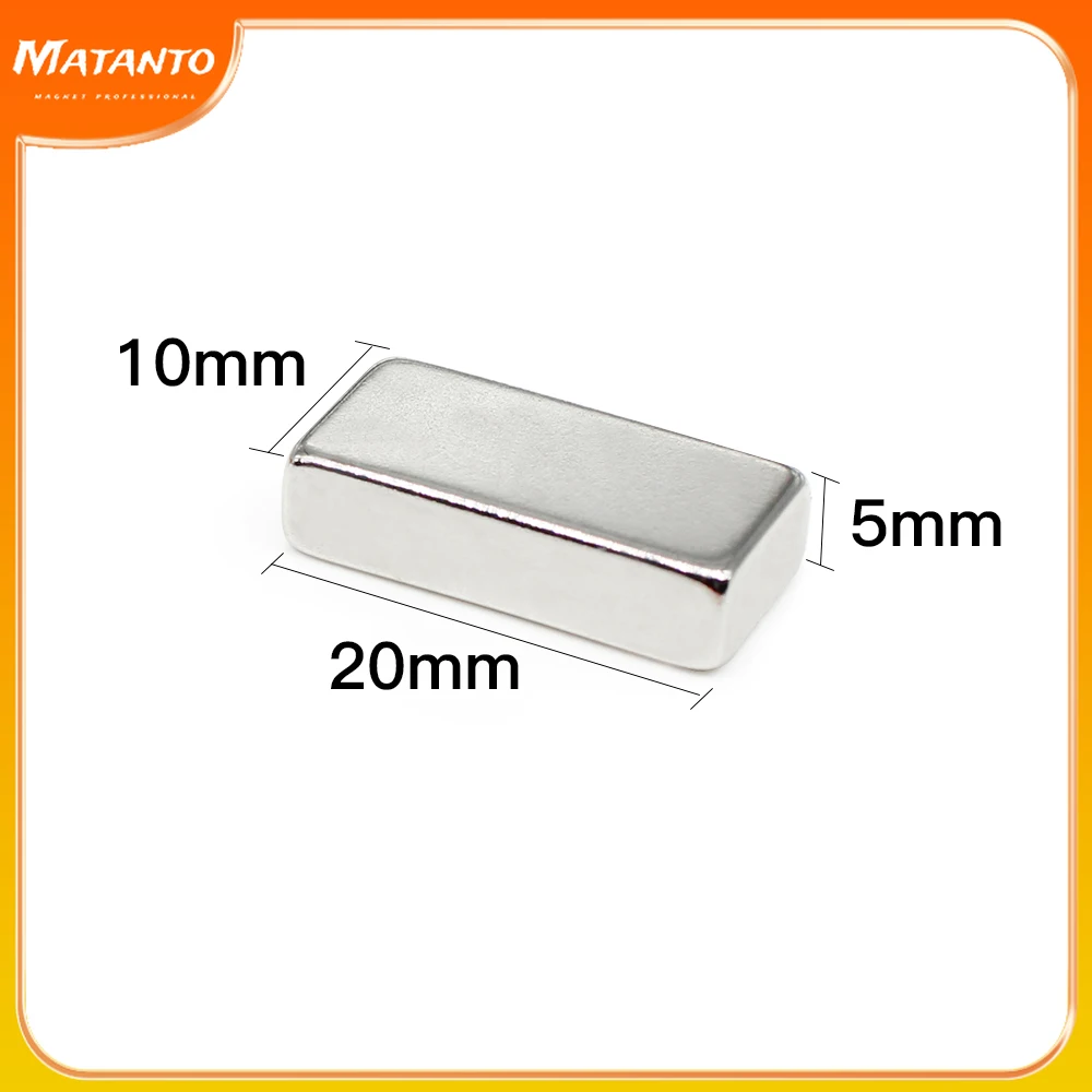 

2/5/10/20/30/50PCS 20x10x5 Quadrate Powerful Strong Magnetic Magnets 20x10x5mm Block Neodymium Magnets 20*10*5 Permanent Magnet