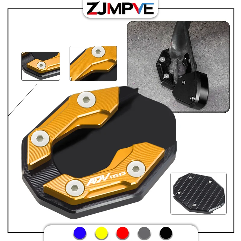 

For HONDA ADV150 ADV350 adv150 adv350 21-24 Moto Kickstand Foot Side Stand Extension Pad Support Plate Anti-skid Enlarge Stand