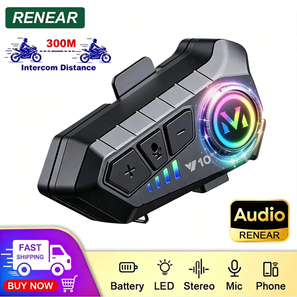 Universal Motorcycle Helmet Intercom Headset - Baru 1 atau 2 PCS Helm
