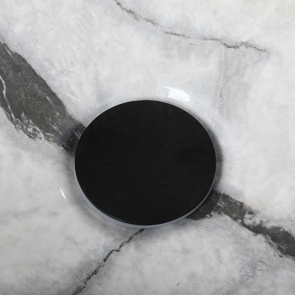 Marble Pattern Ceramic Vessel Sink Set with Matte Black Waterfall Faucet Oval Above Counter Bathroom Art Basin Modern Vanity Bowl Sink for Bathroom