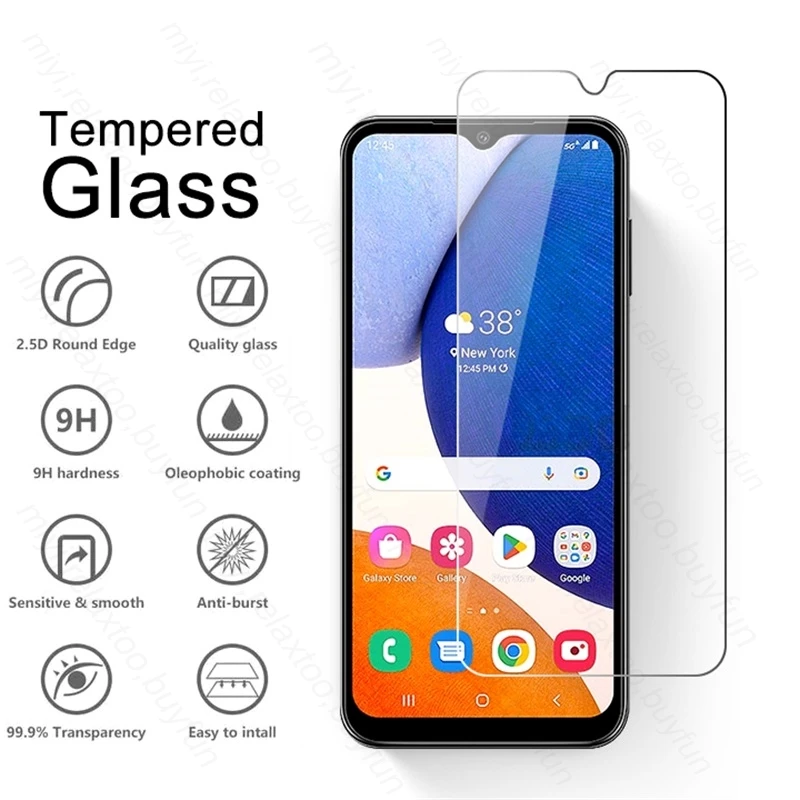 3PCS Full Cover Tempered Glass For Samsung Galaxy A14 A34 A54 5G 2023 Screen Protectors Exposion-Proof HD Film Samsun A 14 34 54