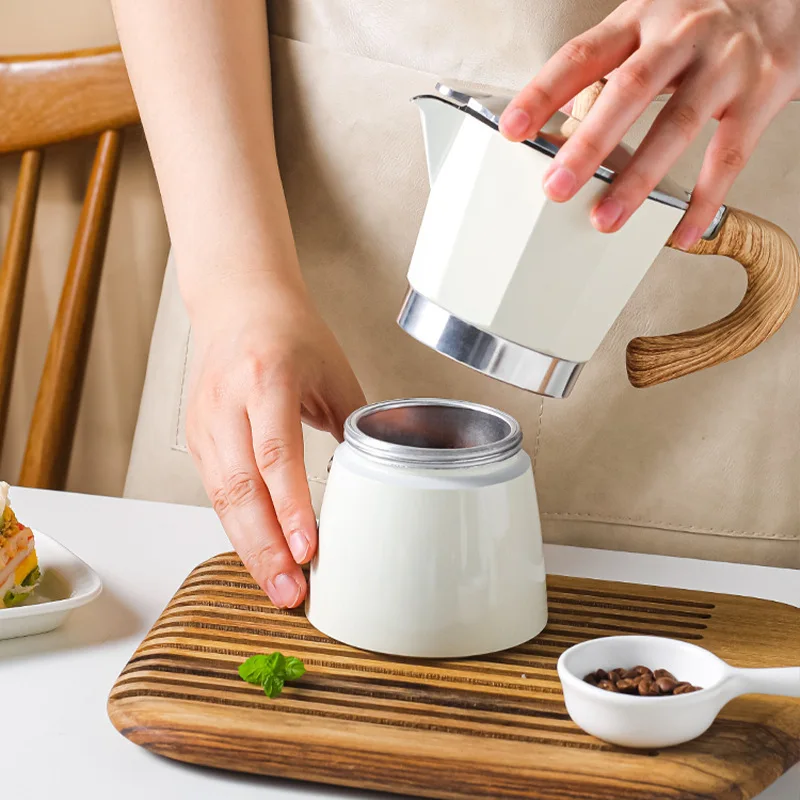 Portable Factory Price Moka Pot Espresso Coffee Maker For Household Aluminum Moka Pot machine