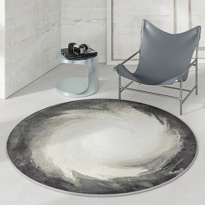 Round Carpet for Living Room & Bedroom – Girl's Room Decor Floor Mat, Soft Area Rug Under Coffee Table, Home Stylish Accent
