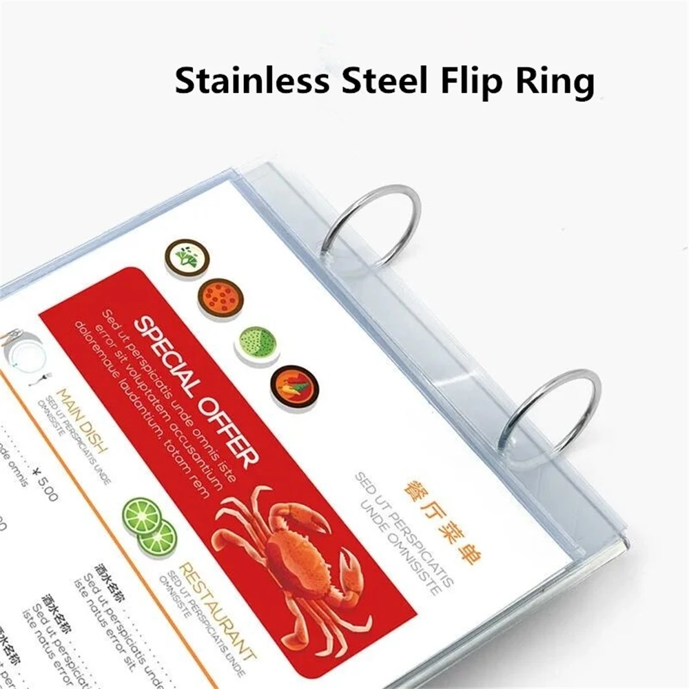 A4 Menu Holder Display Acrylic Sign Holder Note Holder Table Poster Stand Price Tag Holder Display Stand For Store Restaurant