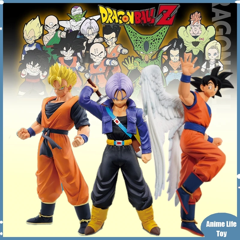 

Original Bandai Dragon Ball Z Son Gohan Torankusu Vegeta Anime Action Figure Model Figurine Collection Decoration Kids Toy Gifts