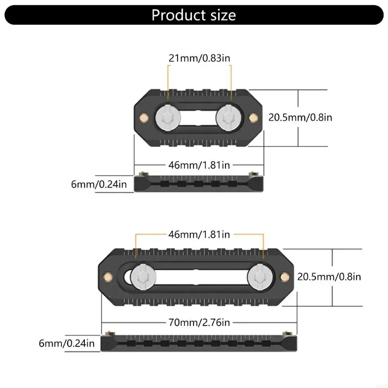 F62C liberación rápida con tornillo 1/4 para accesorios accesorios cámara sin problemas