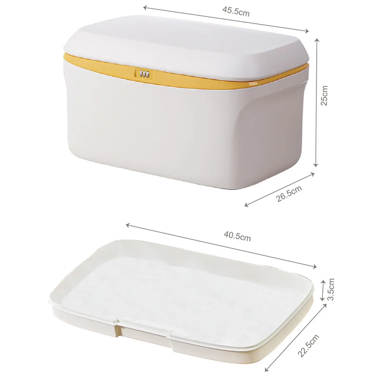 Lockable Storage Box with Three Digit Password Password Lock Storage Box