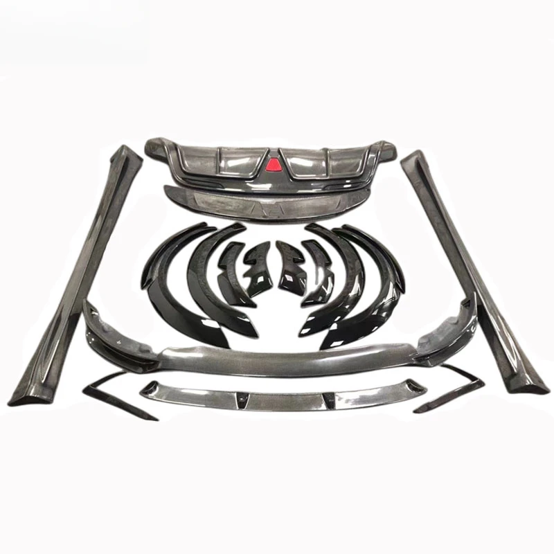 Brand New Carbon Fiber Wide Body Tuning Kit Front Lip Side Skirts Rear Diffuser Durable Exterior Accessories For Model Y