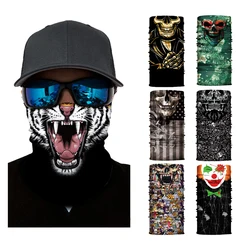 3D Skull Seamless Bandana Cycling Magic Scarf Face Mask Neck Gaiter Women Men Outdoor Fishing Hiking Cosplay Balaclava
